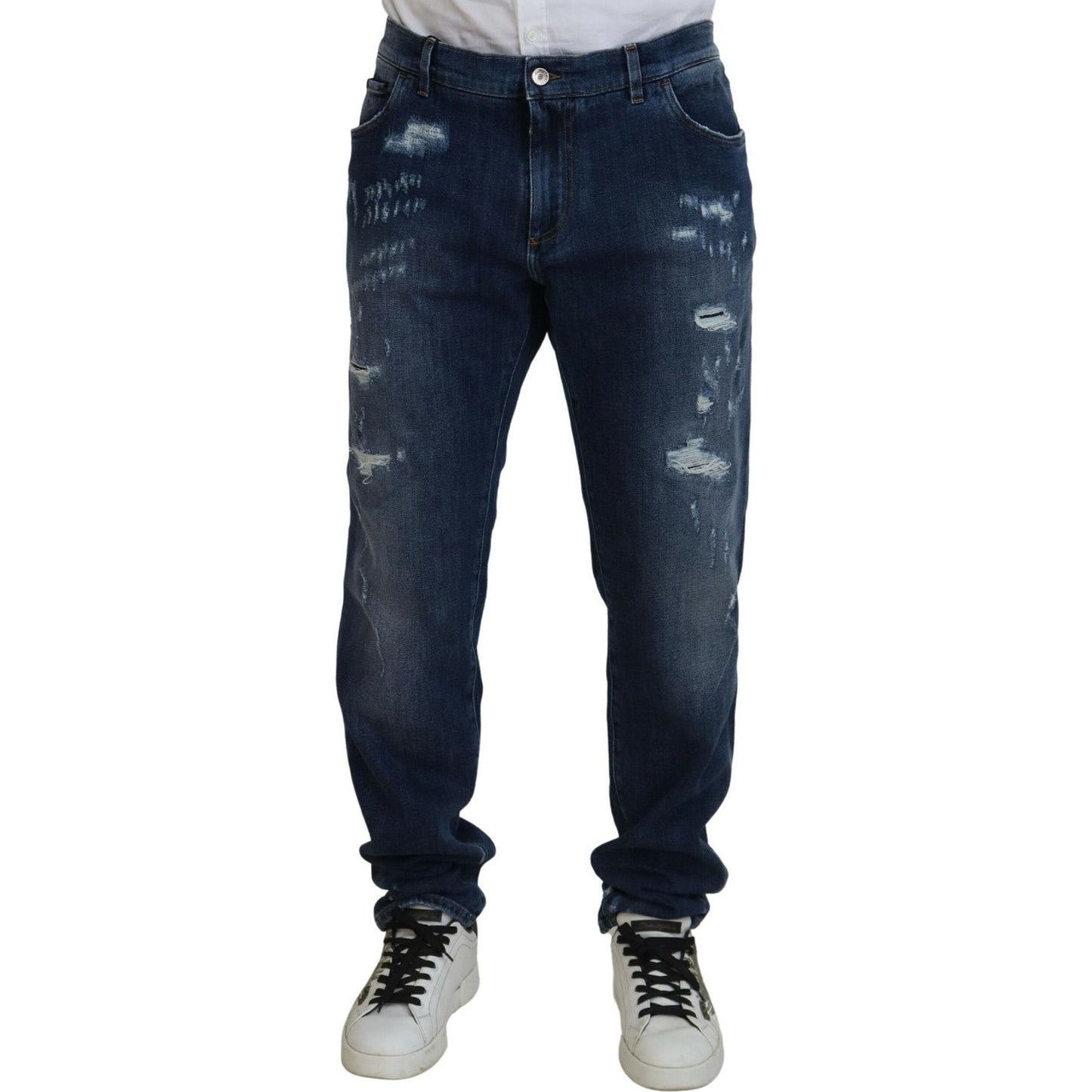 Dolce & Gabbana Elegant Skinny Blue Jeans Dolce & Gabbana