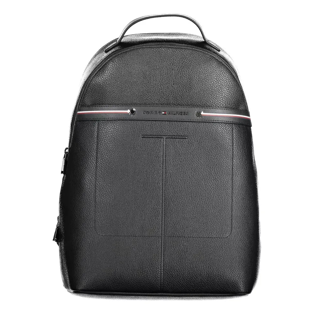 Tommy Hilfiger Black Polyethylene Men Backpack Tommy Hilfiger