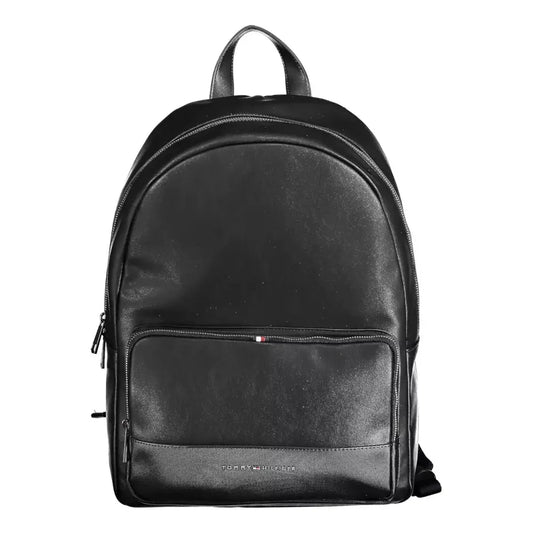 Tommy Hilfiger Black Polyethylene Men Backpack Tommy Hilfiger