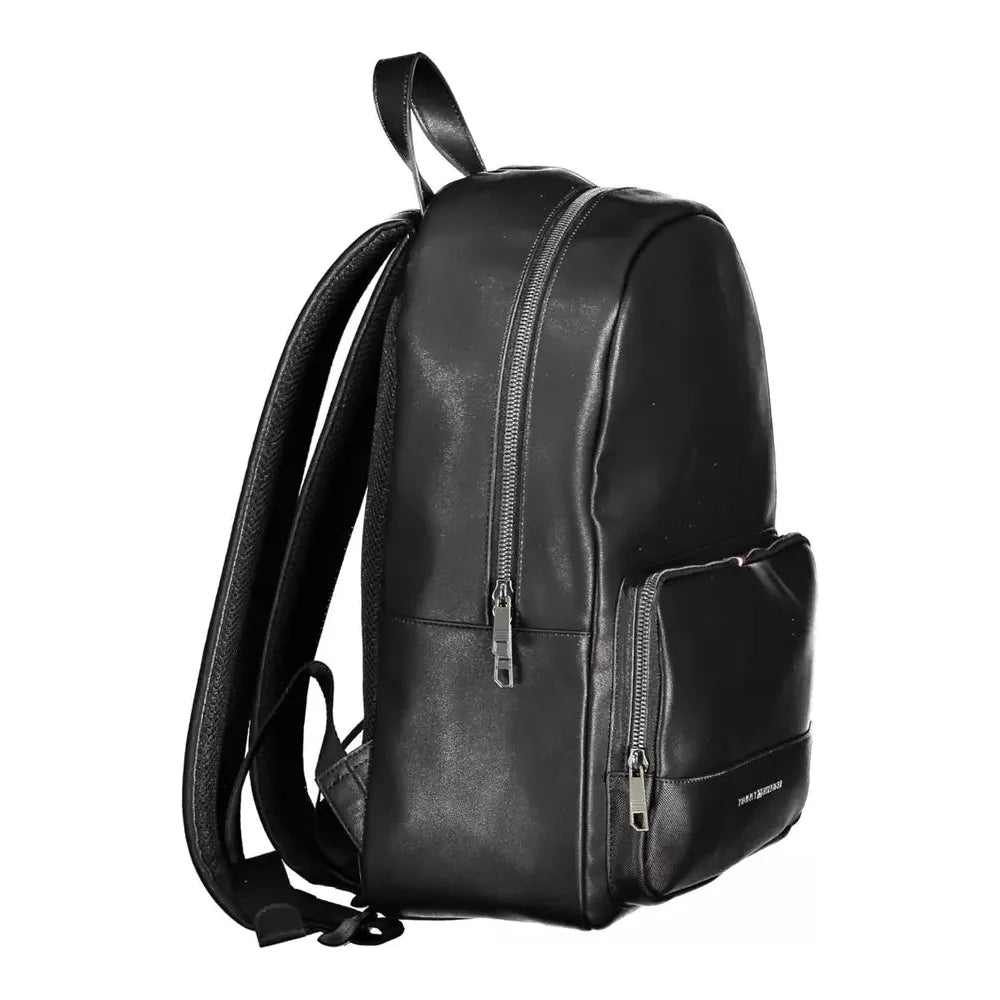 Tommy Hilfiger Black Polyethylene Men Backpack Tommy Hilfiger