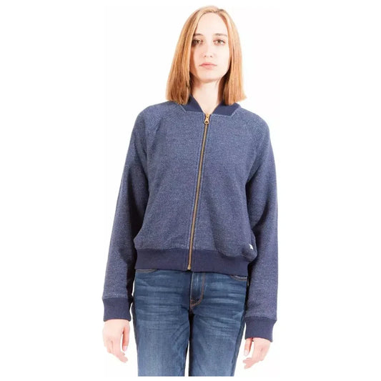 Gant Elegant Long Sleeve Zip Sweatshirt in Blue Gant