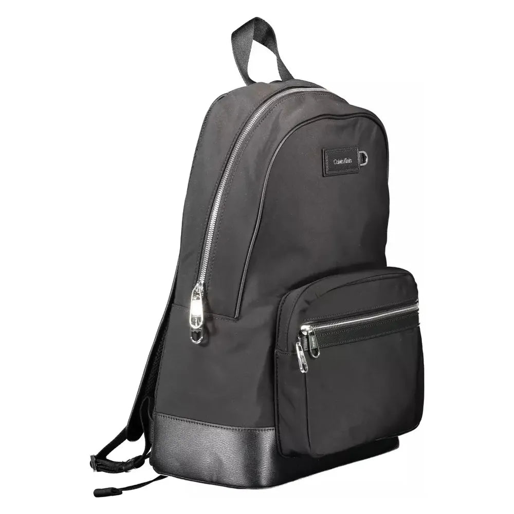 Calvin Klein Black Polyester Men Backpack Calvin Klein