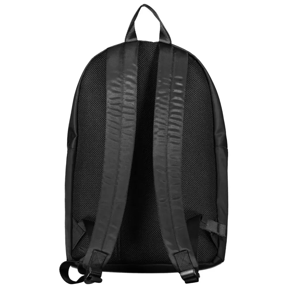 Tommy Hilfiger Black Polyester Men Backpack Tommy Hilfiger