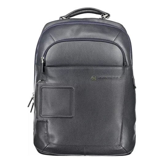 Piquadro Blue Leather Men Backpack Piquadro