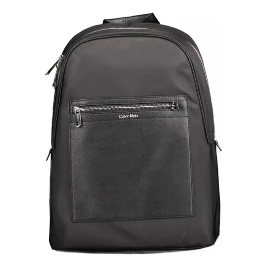 Calvin Klein Black Polyester Men Backpack Calvin Klein