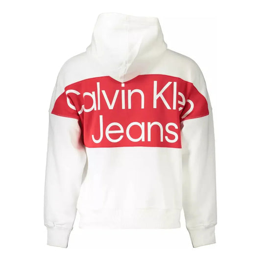 Calvin Klein White Cotton Men Sweater Calvin Klein