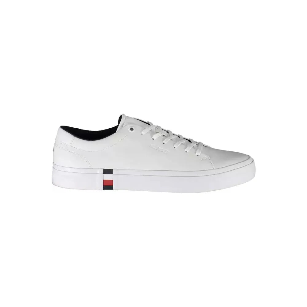 Tommy Hilfiger White Leather Men Sneaker