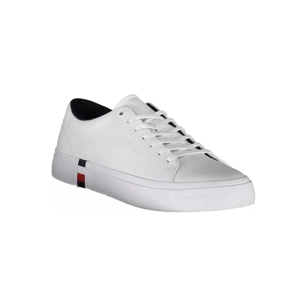 Tommy Hilfiger White Leather Men Sneaker