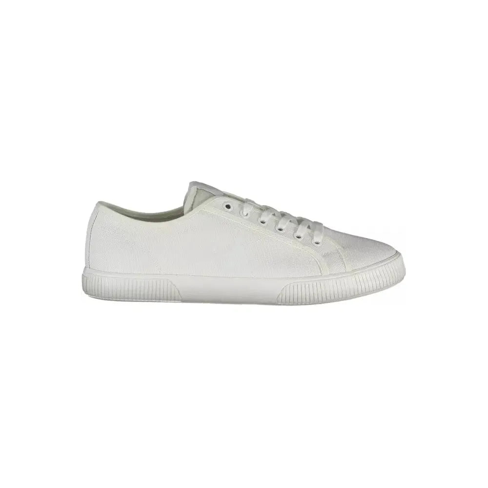 Calvin Klein White Cotton Men Sneaker