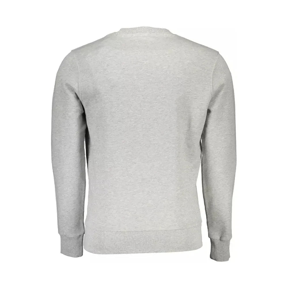 North Sails Gray Cotton Men Sweater North Sails