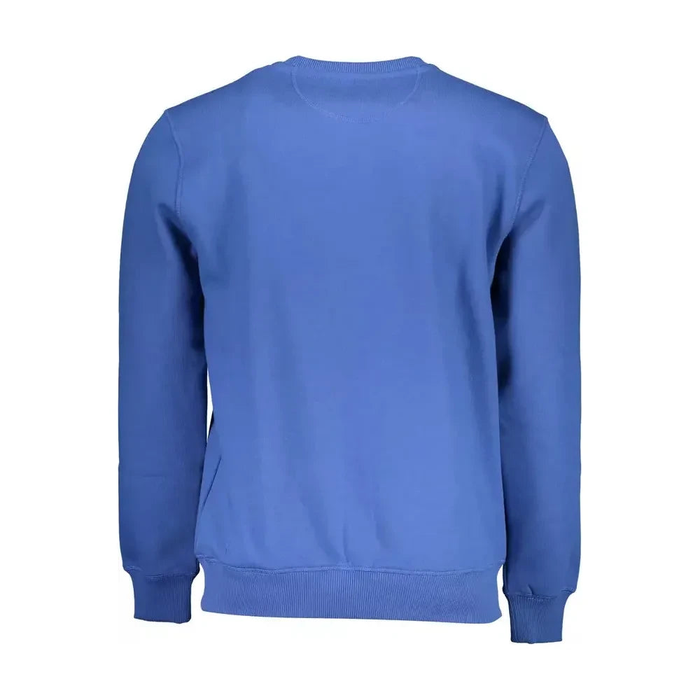 North Sails Blue Cotton Men Sweater North Sails