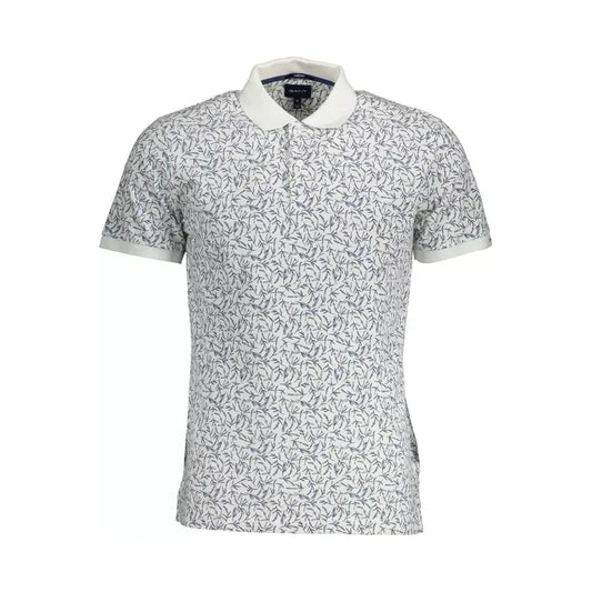 Gant White Cotton Men Polo Gant