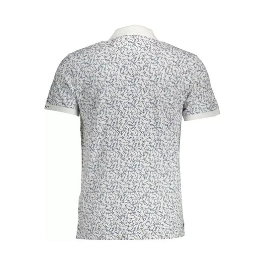 Gant White Cotton Men Polo Gant