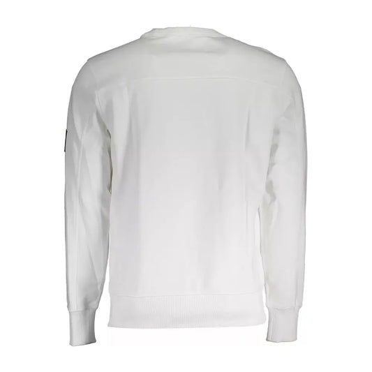 Calvin Klein White Cotton Men Sweater Calvin Klein