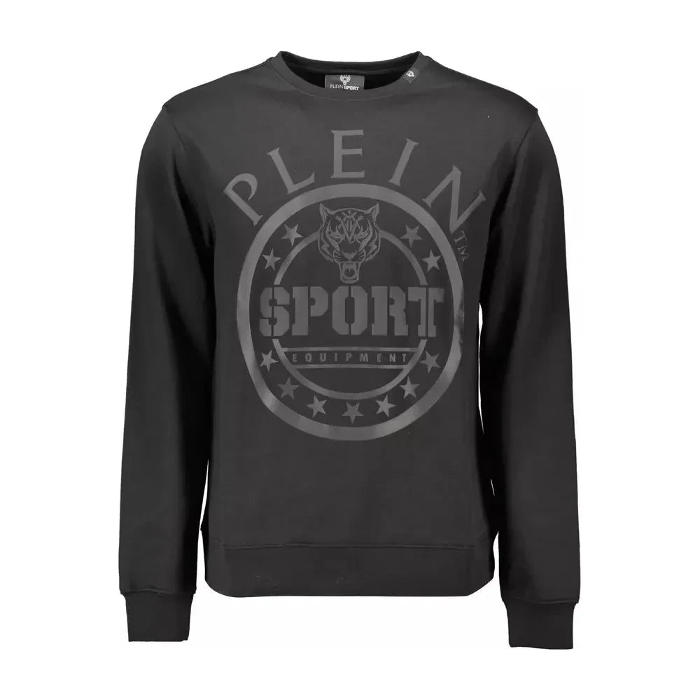 Plein Sport Black Cotton Men Sweater Plein Sport