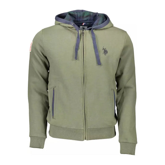 U.S. POLO ASSN. Green Cotton Men Sweater U.S. POLO ASSN.