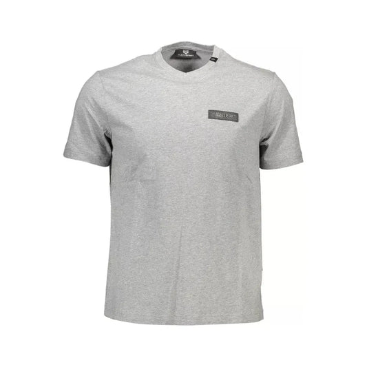 Plein Sport Gray Cotton Men T-Shirt Plein Sport