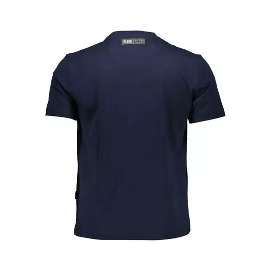 Plein Sport Blue Cotton Men T-Shirt Plein Sport