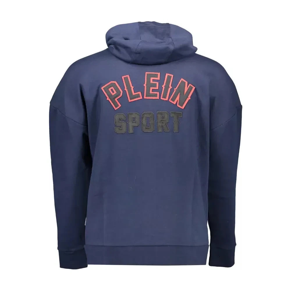 Plein Sport Blue Cotton Men Sweater Plein Sport