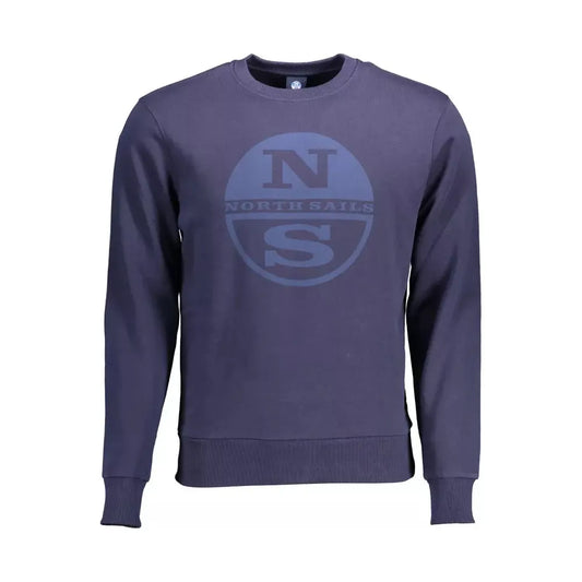 North Sails Blue Cotton Men Sweater North Sails