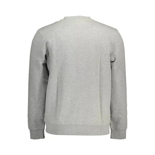 Napapijri Gray Cotton Men Sweater Napapijri