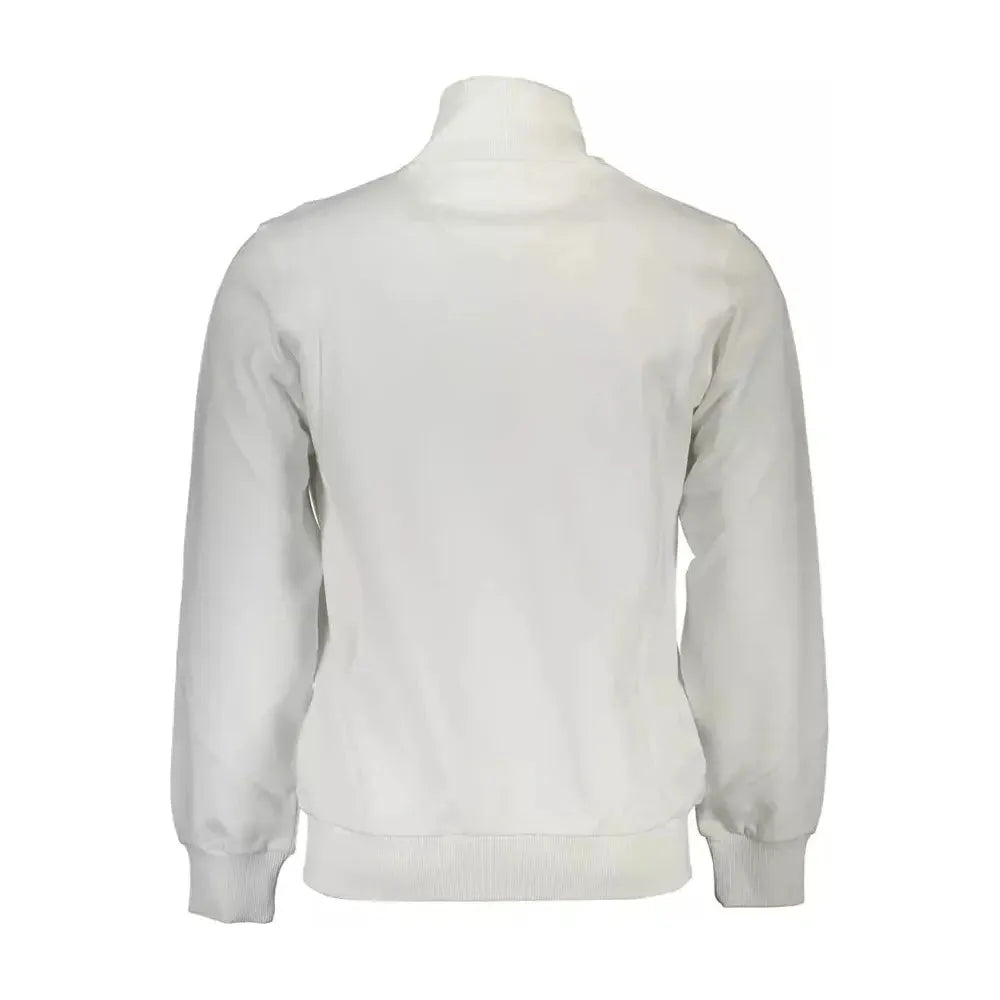 La Martina White Cotton Men Sweater La Martina