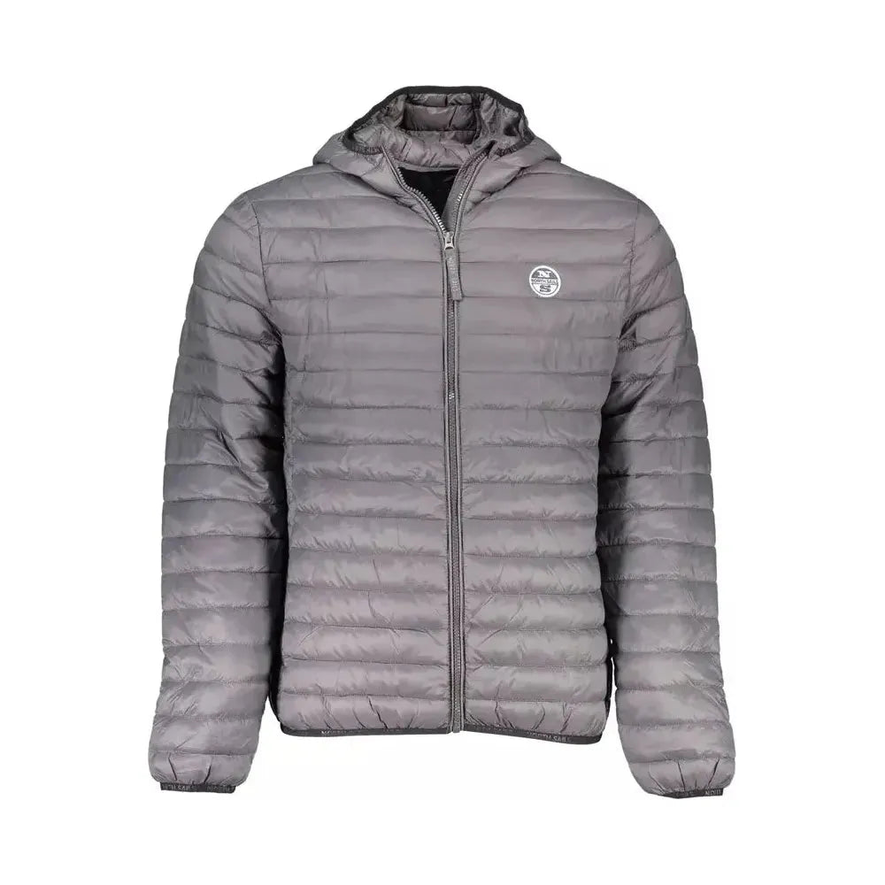 North Sails Gray Polyamide Men Jacket North Sails