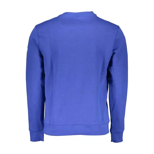 North Sails Blue Cotton Men Sweater North Sails