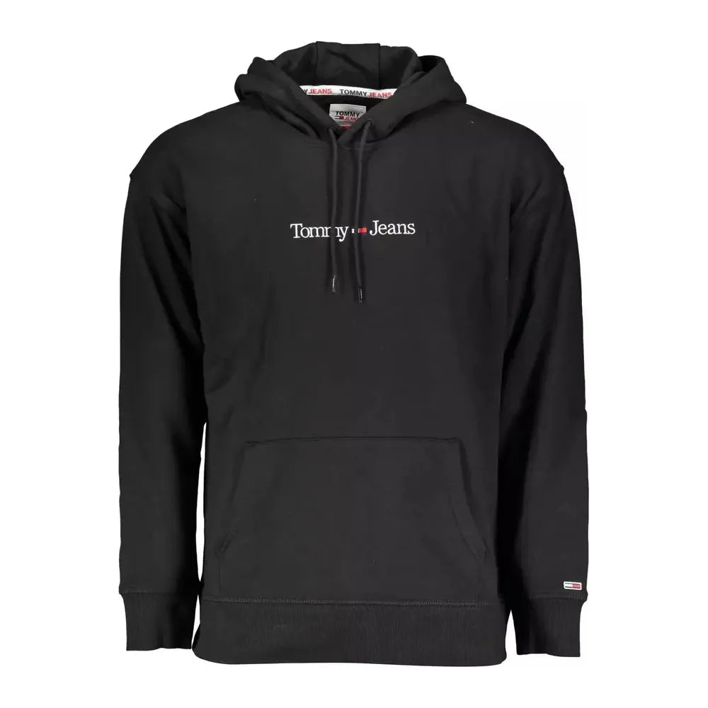 Tommy Hilfiger Black Cotton Men Sweater Tommy Hilfiger