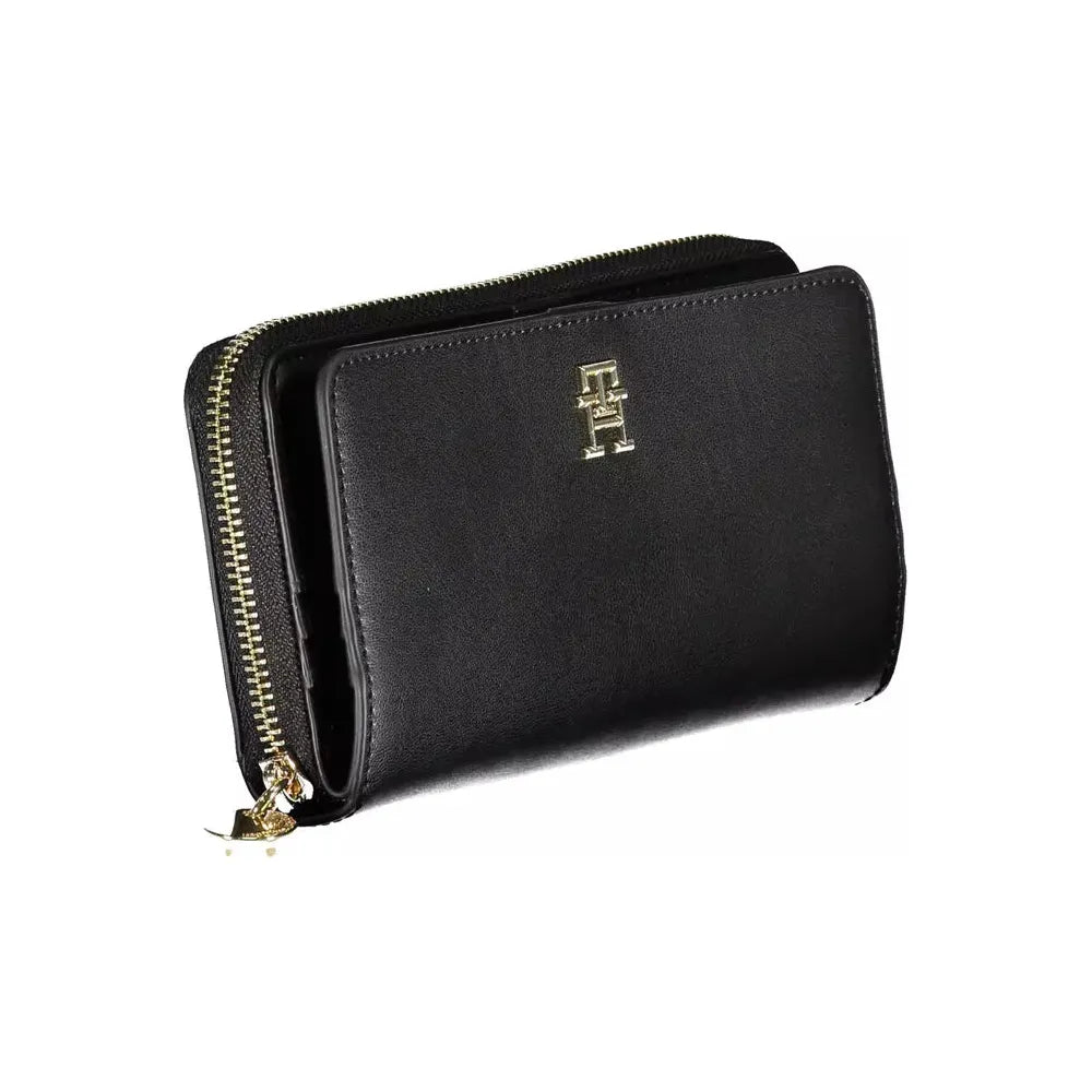 Tommy Hilfiger Black Polyethylene Women Wallet Tommy Hilfiger