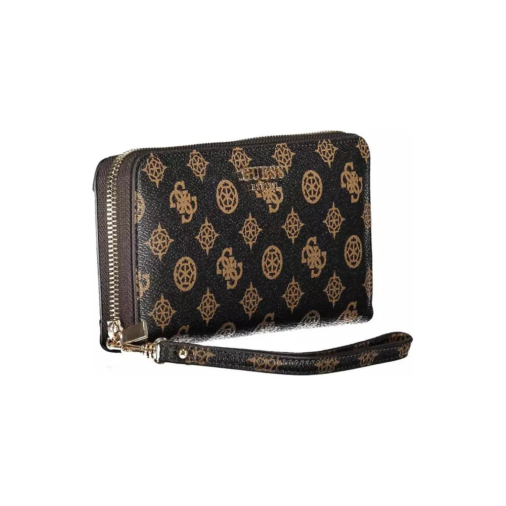 Guess Jeans Brown Polyethylene Women Wallet Guess Jeans