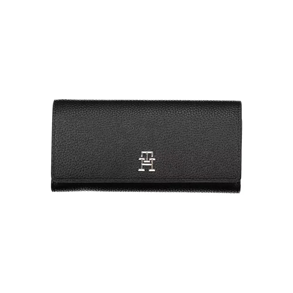 Tommy Hilfiger Black Polyethylene Women Wallet Tommy Hilfiger