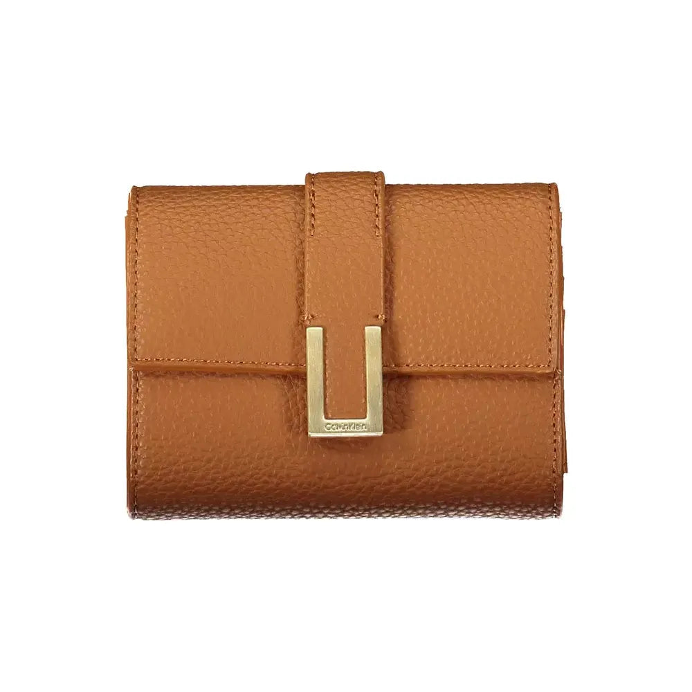 Calvin Klein Brown Polyester Women Wallet Calvin Klein