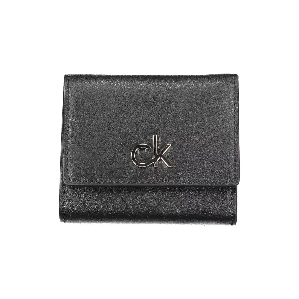 Calvin Klein Black Polyvinylchloride Women Wallet Calvin Klein