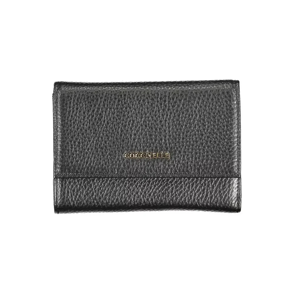 Coccinelle Black Leather Women Wallet Coccinelle