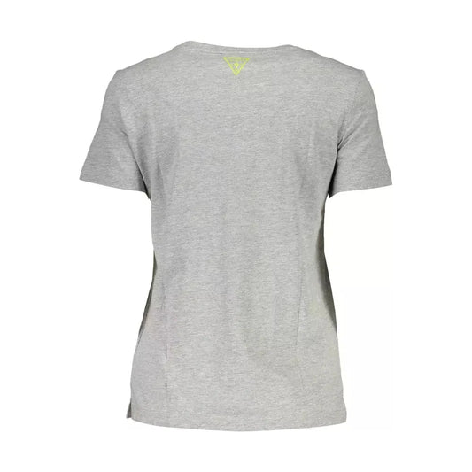 Guess Jeans Gray Cotton Women T-Shirt Guess Jeans