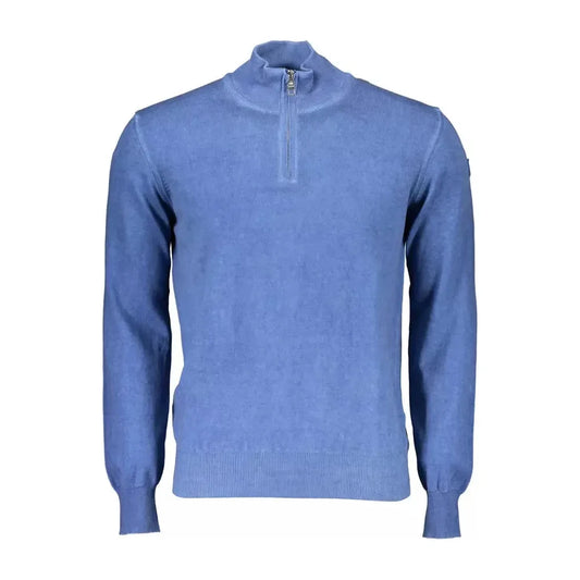 North Sails Blue Cotton Men Sweater North Sails