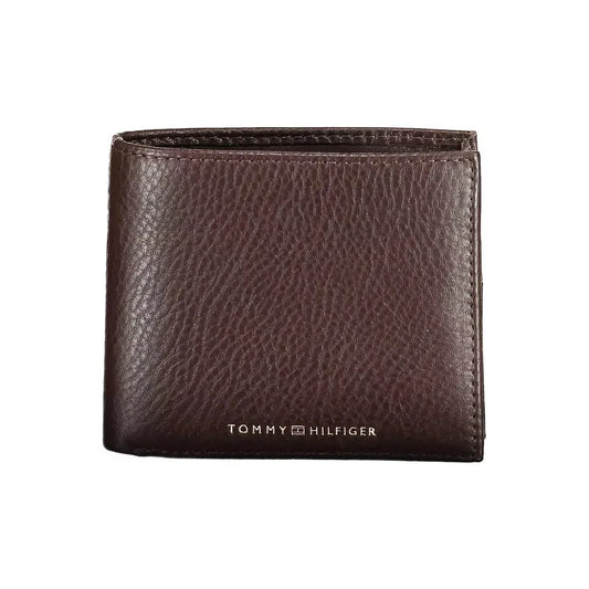 Tommy Hilfiger Brown Leather Men Wallet Tommy Hilfiger