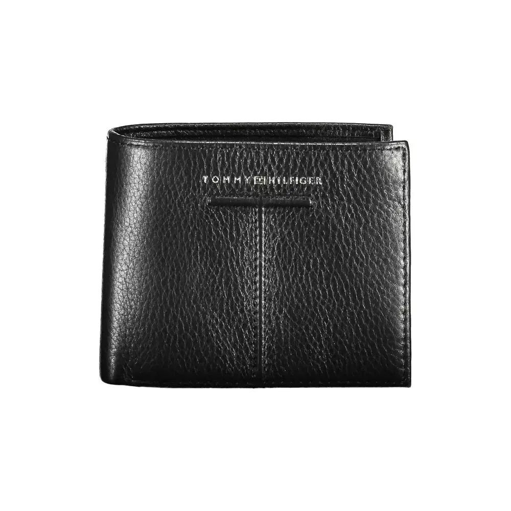 Tommy Hilfiger Black Leather Men Wallet Tommy Hilfiger