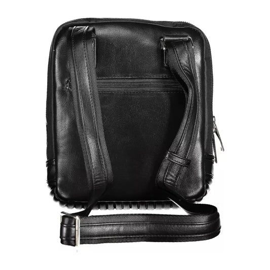 Sleek Black Shoulder Bag for the Modern Man