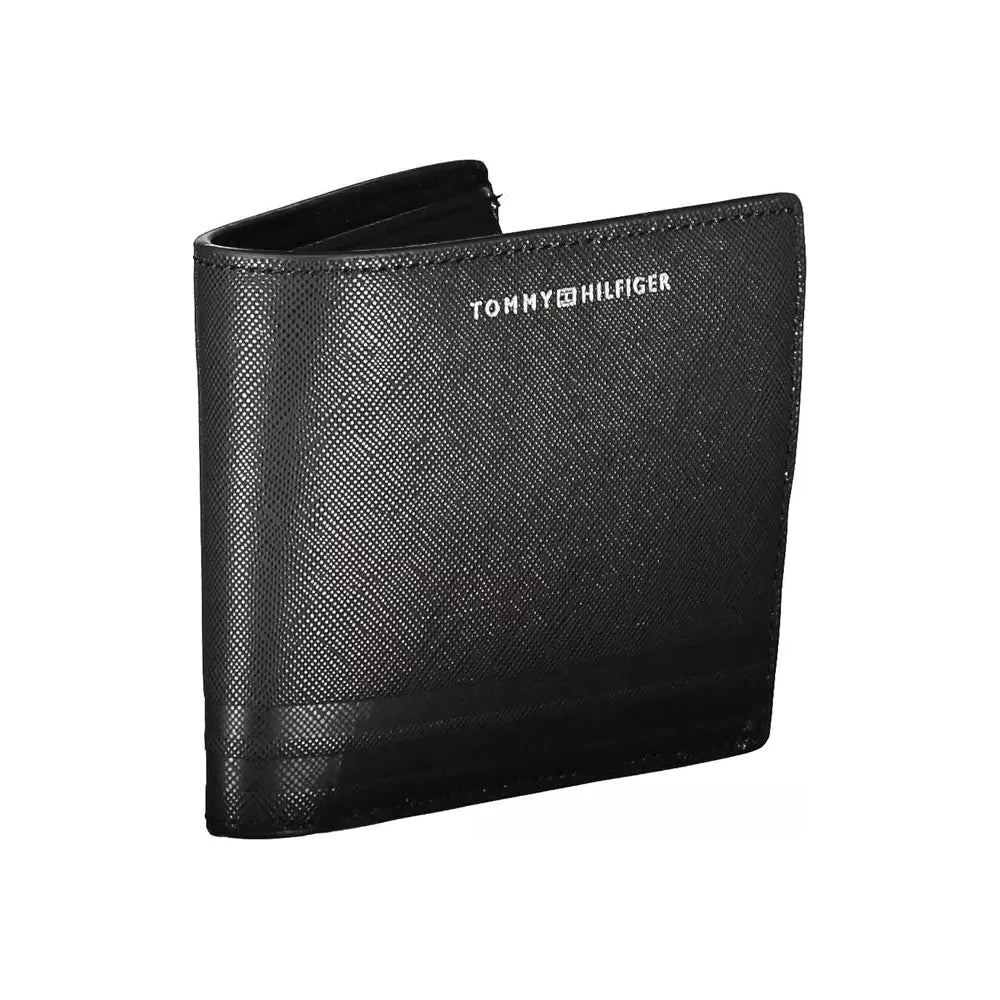 Tommy Hilfiger Black Leather Men Wallet Tommy Hilfiger