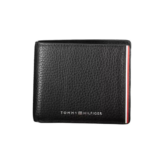 Tommy Hilfiger Black Leather Men Wallet Tommy Hilfiger