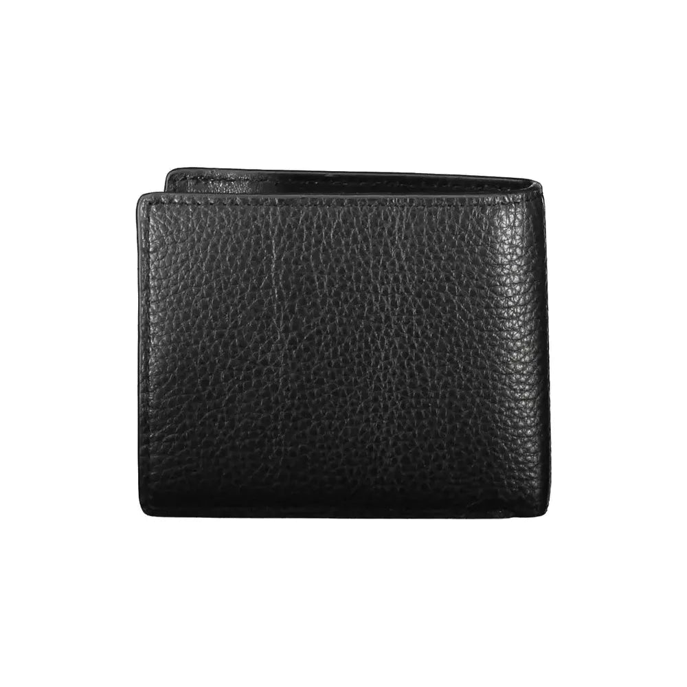 Tommy Hilfiger Black Leather Men Wallet Tommy Hilfiger