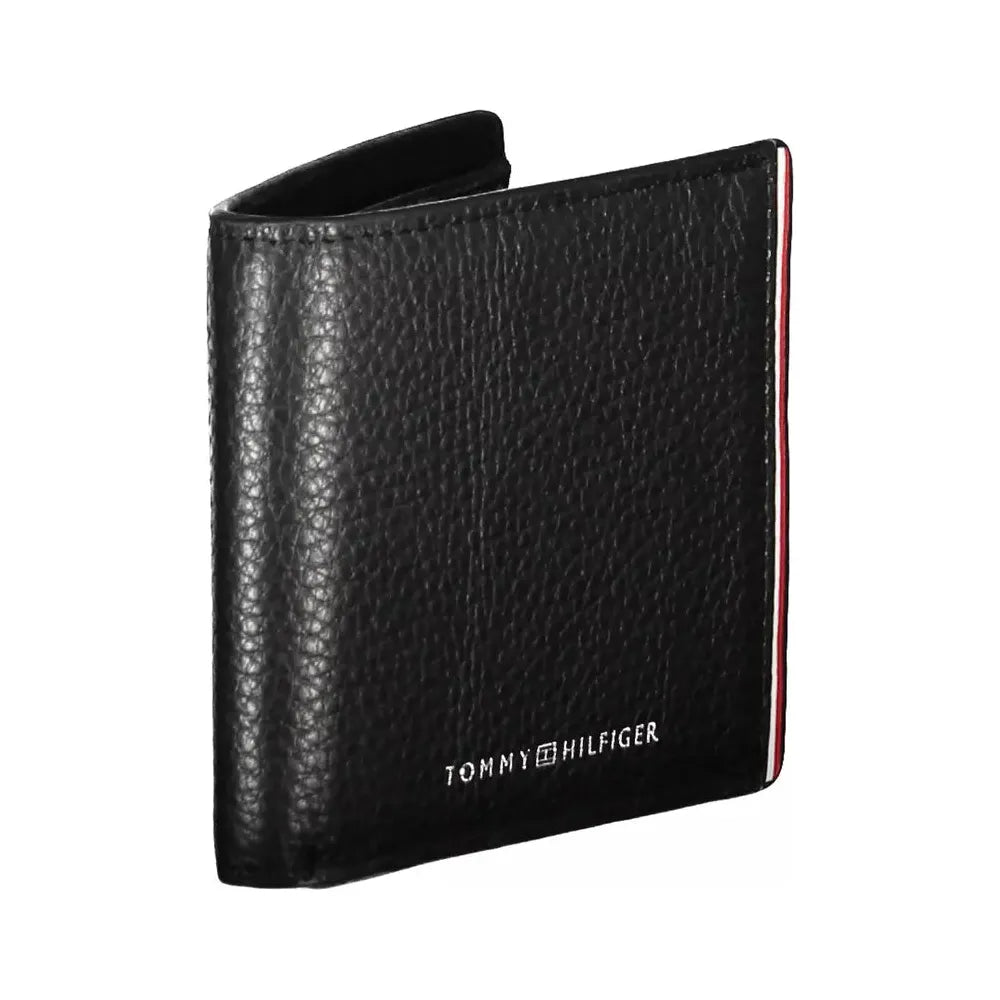 Tommy Hilfiger Black Leather Men Wallet Tommy Hilfiger