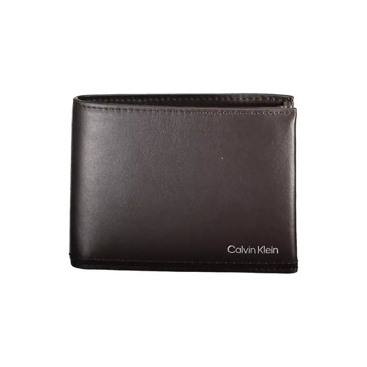 Calvin Klein Brown Leather Men Wallet Calvin Klein