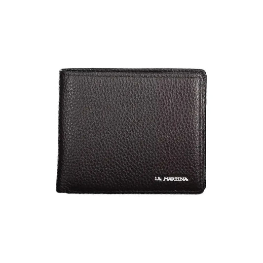 La Martina Elegant Leather Bifold Wallet with Coin Purse La Martina