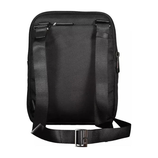 Piquadro Black RPET Men Shoulder Bag Piquadro