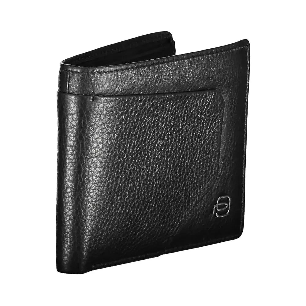 Piquadro Black Leather Men Wallet Piquadro