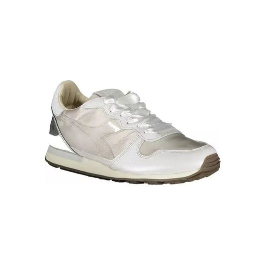 Diadora Gray Leather Women Sneaker Diadora