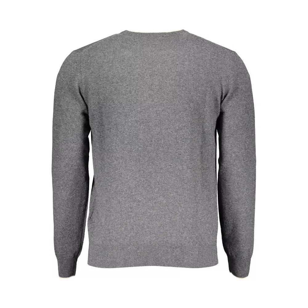 Harmont & Blaine Gray Wool Men Sweater Harmont & Blaine